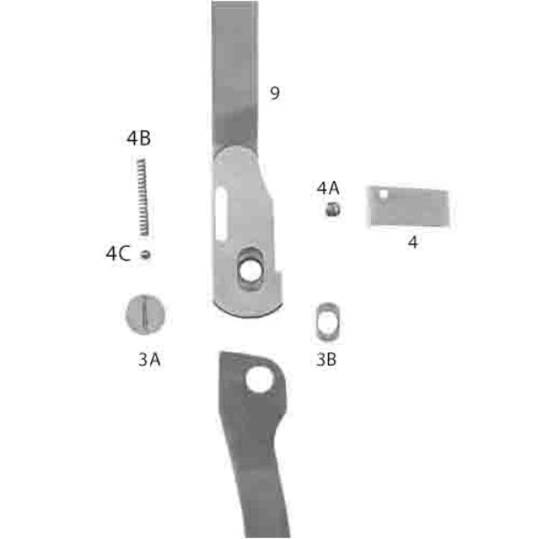 Image de Ferrures de genou verrou coulisseau automatique sans protrusion