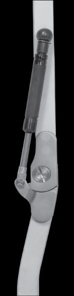 Image de Ferrures de genou libre avec vérin pneumatique de rappel extension ACIER