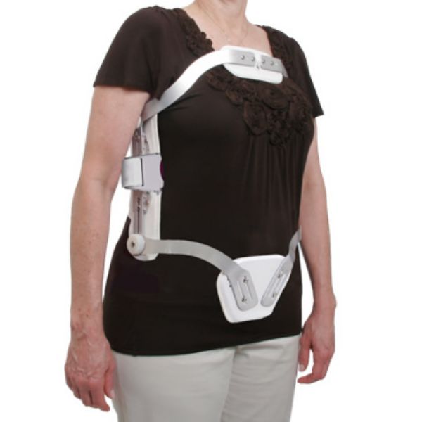 Image de Corset d'hyperextension préfabriqué  avec appui sternal pivotant rallonges + fermeture rapide 