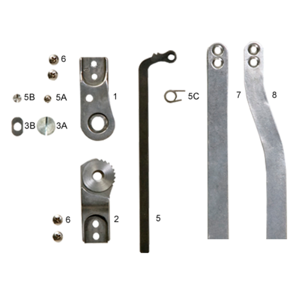 Image de Ferrures de genou modulaire verrou hoffa + cliquets ACIER